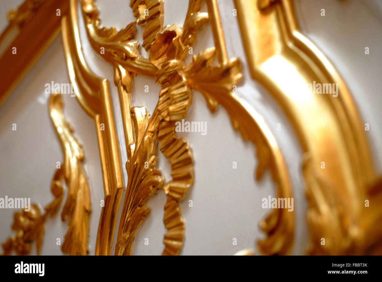 Foglia oro, Saint Petersburg Foto Stock