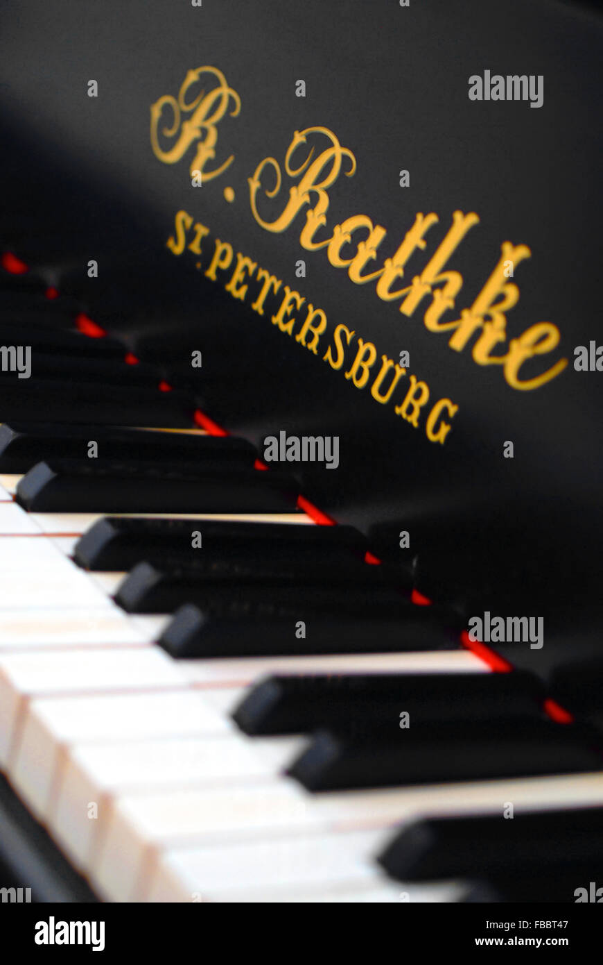 Tastiera di pianoforte, San Pietroburgo Foto Stock