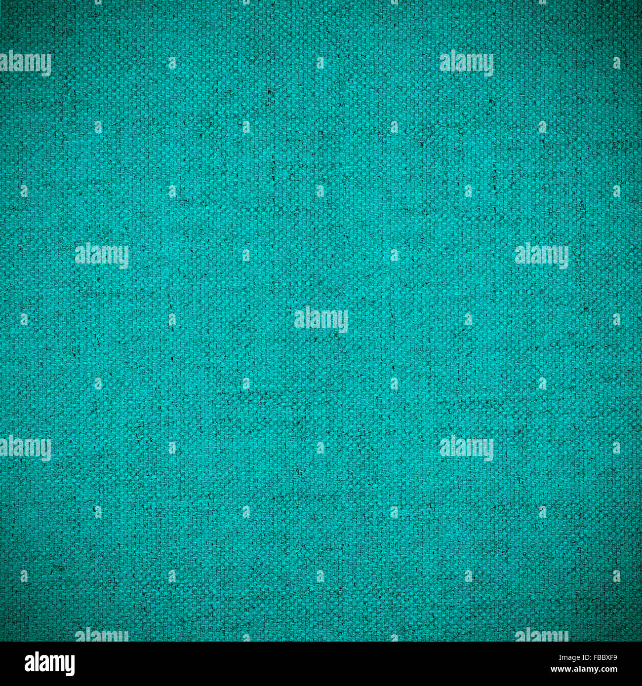 Tela turchese sfondo o grid pattern texture di lino Foto Stock