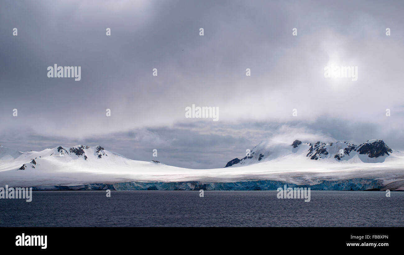 Coste ghiacciate di South Orkney Islands Foto Stock