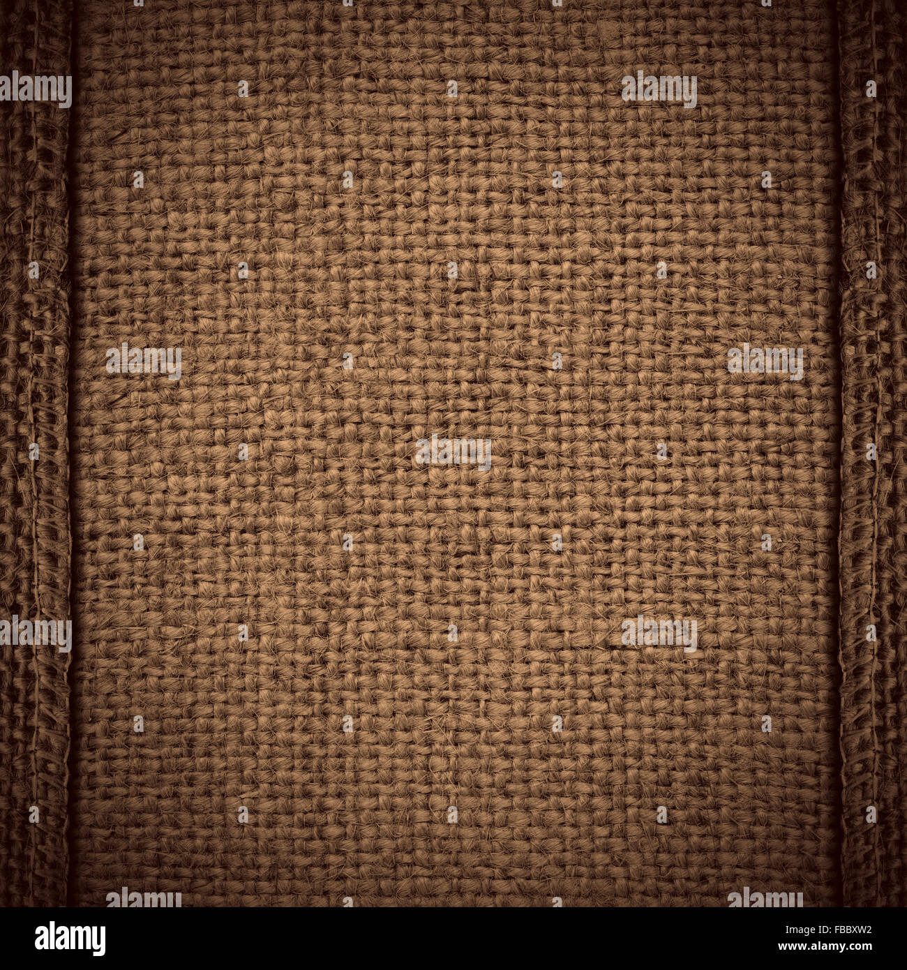 Marrone texture di lino o tessuto di sfondo in tela Foto Stock