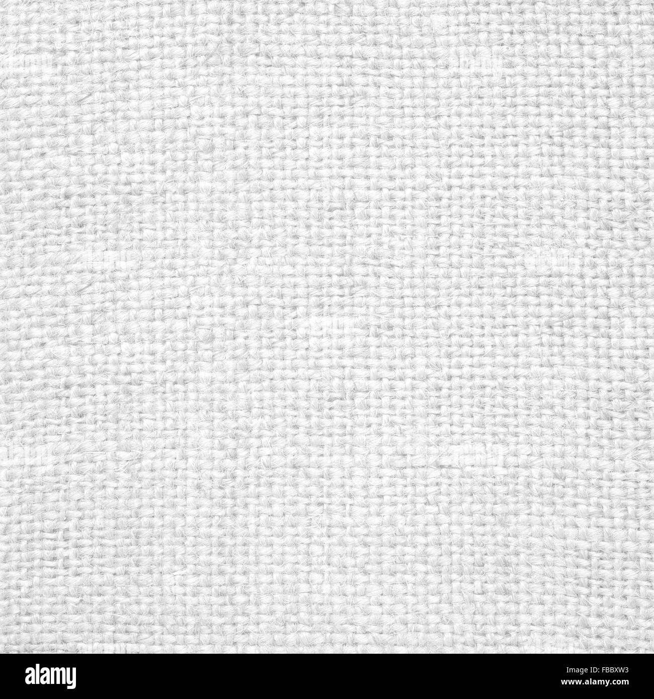 Biancheria da letto bianca texture o tessuto di sfondo in tela Foto Stock