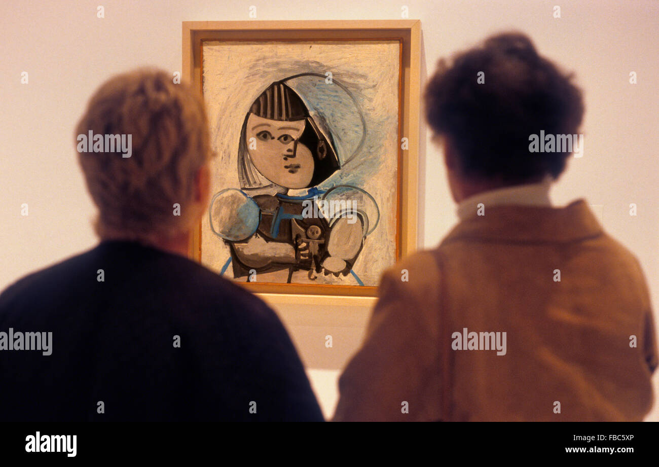 Picasso opera d'arte. Nel Museo di Picasso nel Palacio de los Condes de Buenavista. 8 San Agustin street.Malaga.Andalusia. Spagna Foto Stock