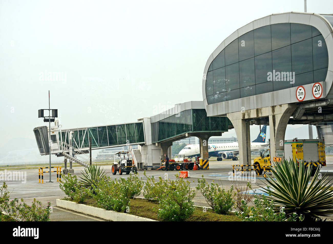 L'aeroporto Santos Dumont di Rio de Janeiro in Brasile Foto Stock