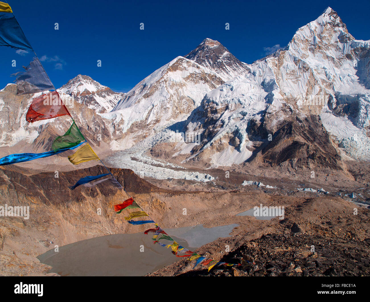 Kalapathar Everest view, Nepal Foto Stock