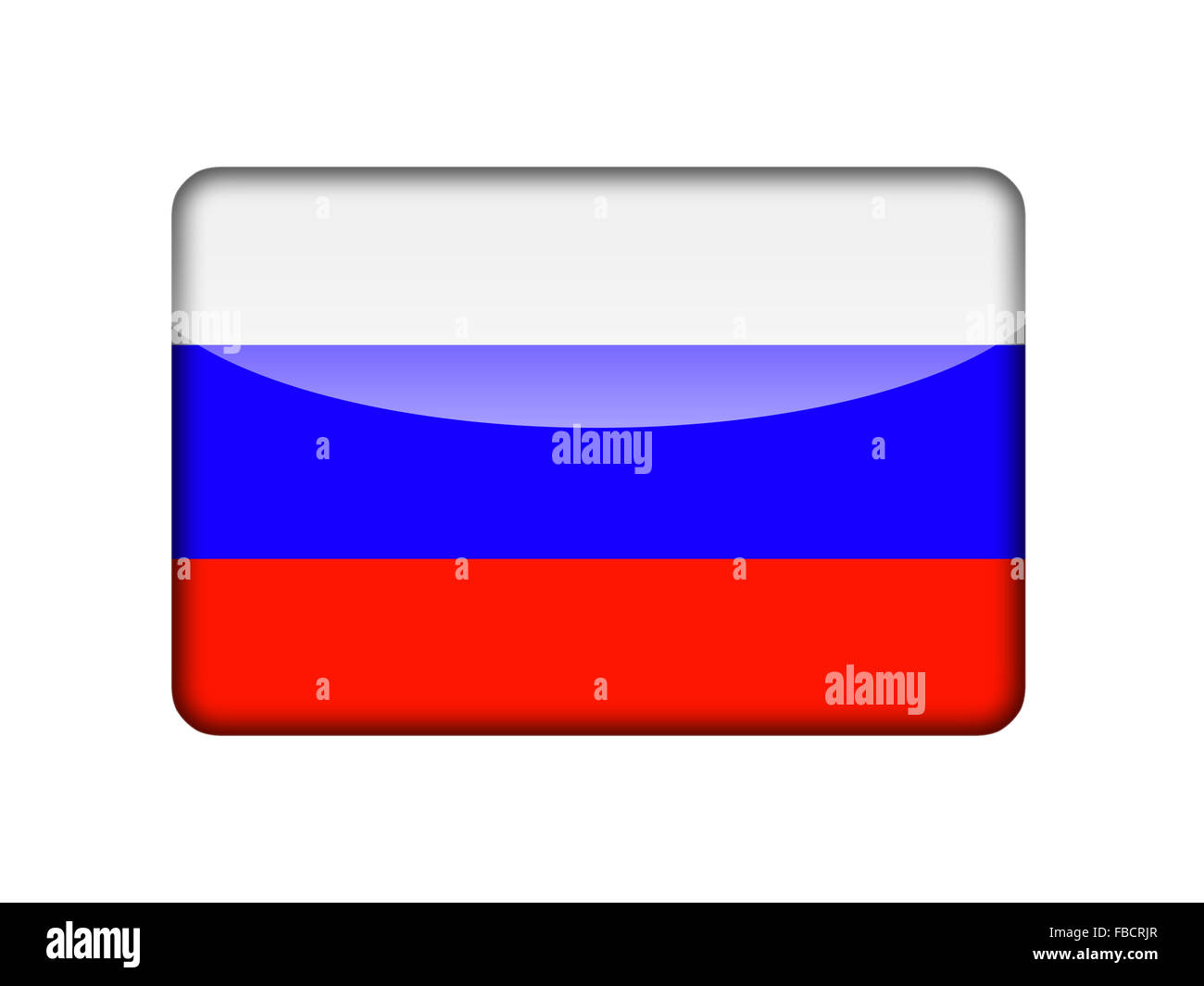 La bandiera russa Foto Stock