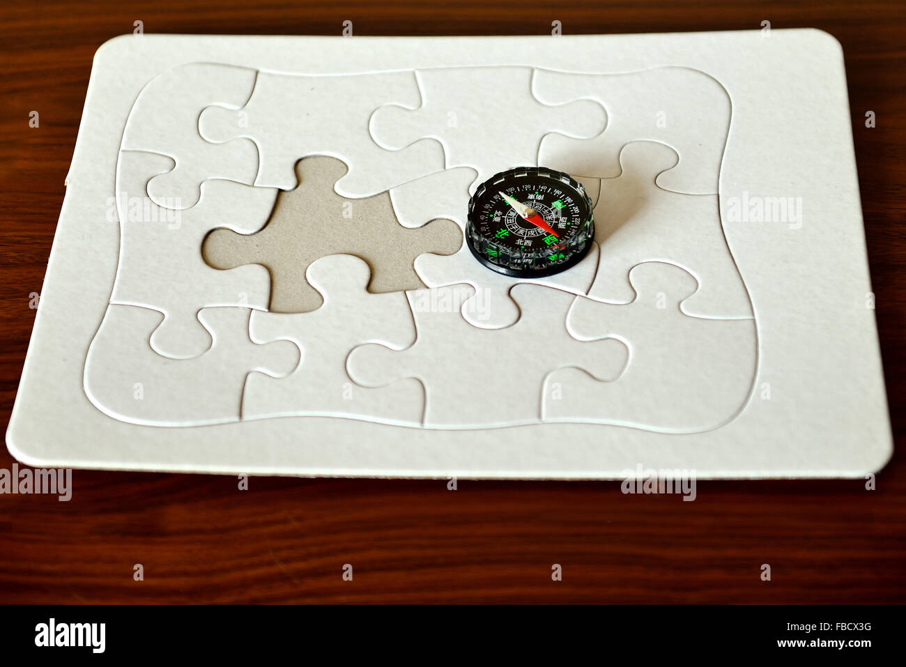 Sfondo, business,mercato, soldi, no, oggetti, parte, persone, fotografia, pezzo, puzzle, sterlina, puzzle,compass direct Foto Stock