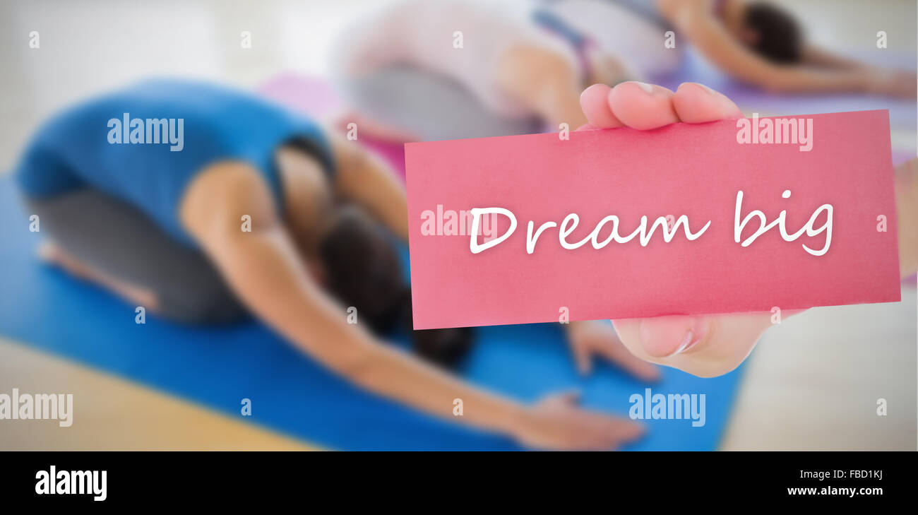 Grande Sogno contro le persone sullo sfondo Foto Stock