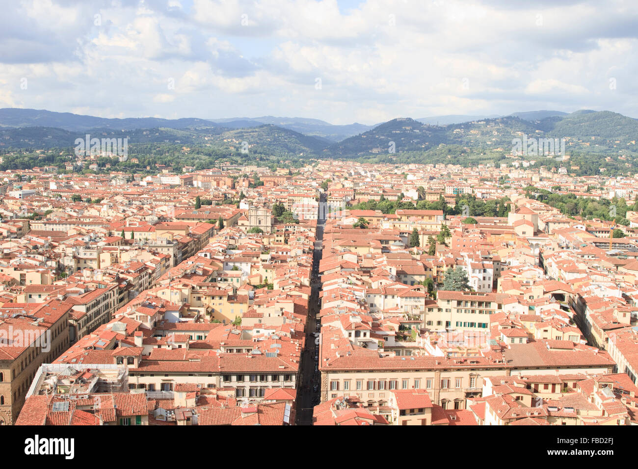 Vista su Firenze guardando verso San Marco. Foto Stock