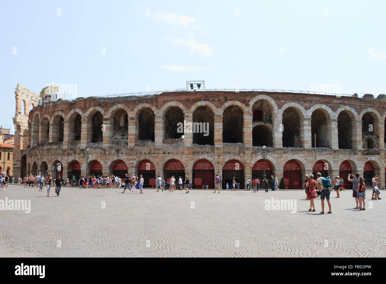 Verona Arena (Arena di Verona), Verona, Italia. Foto Stock