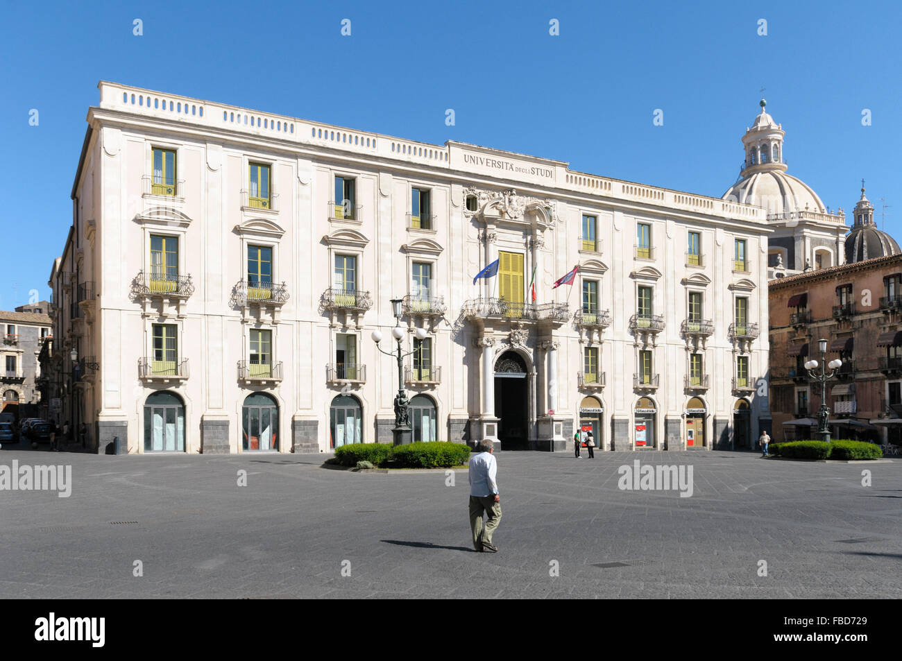 L Università (Università degli Studi di Catania), Catania, Sicilia, Italia Foto Stock