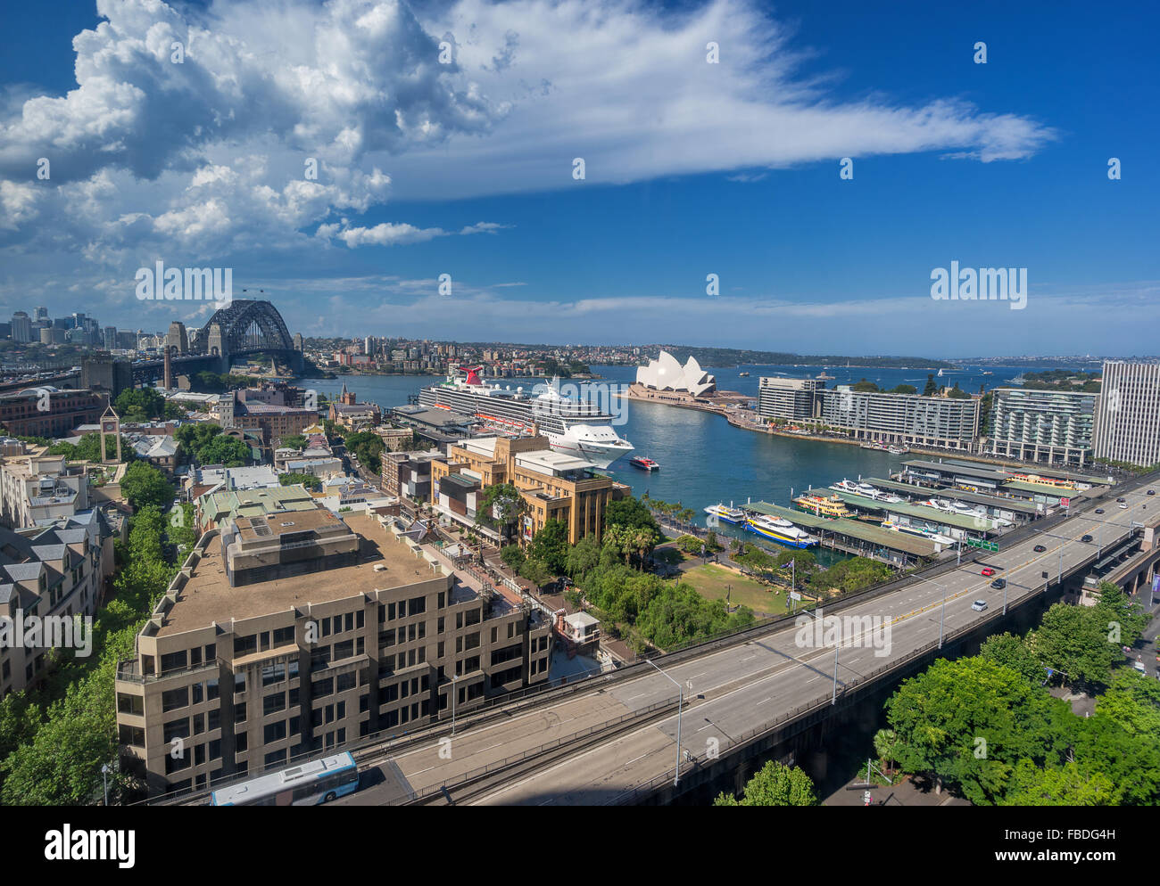 Il Circular Quay di Sydney Foto Stock