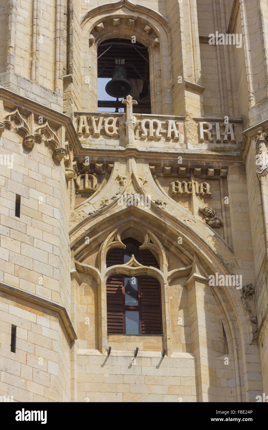 Famosa Cattedrale di Leon in Spagna Foto Stock