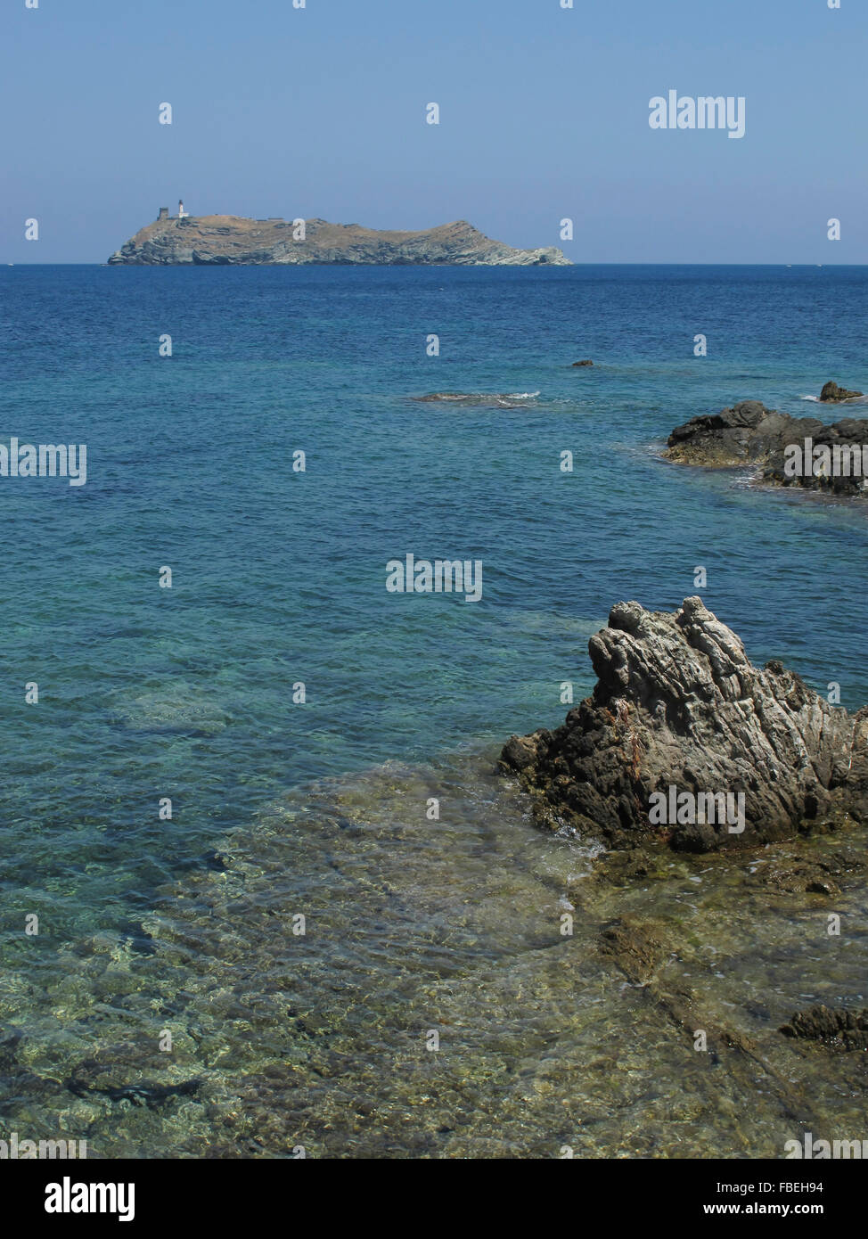 Giraglia,tollare,cap Corse,corsica Foto Stock