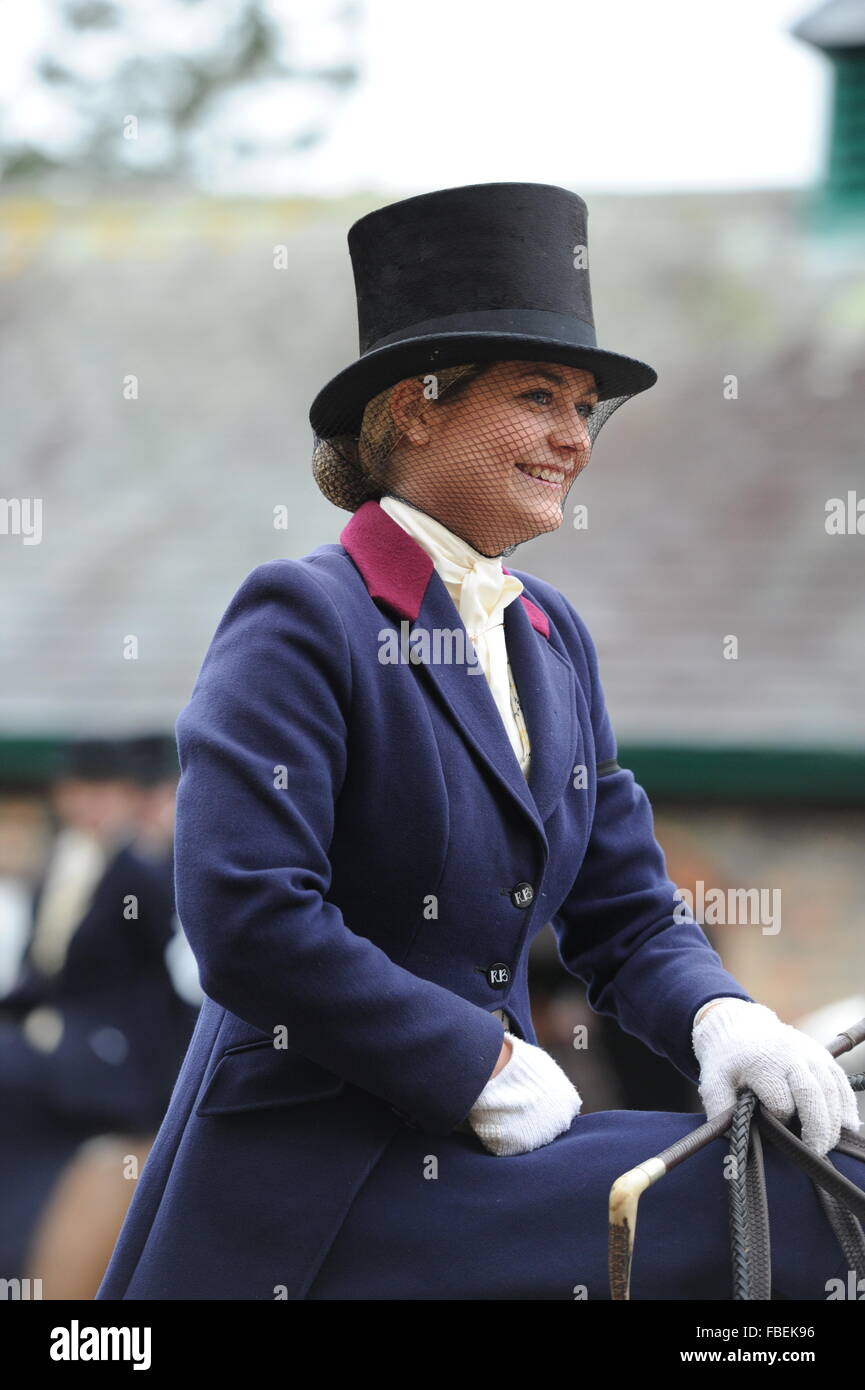 Signore Sidesaddle Regno Unito Foto Stock