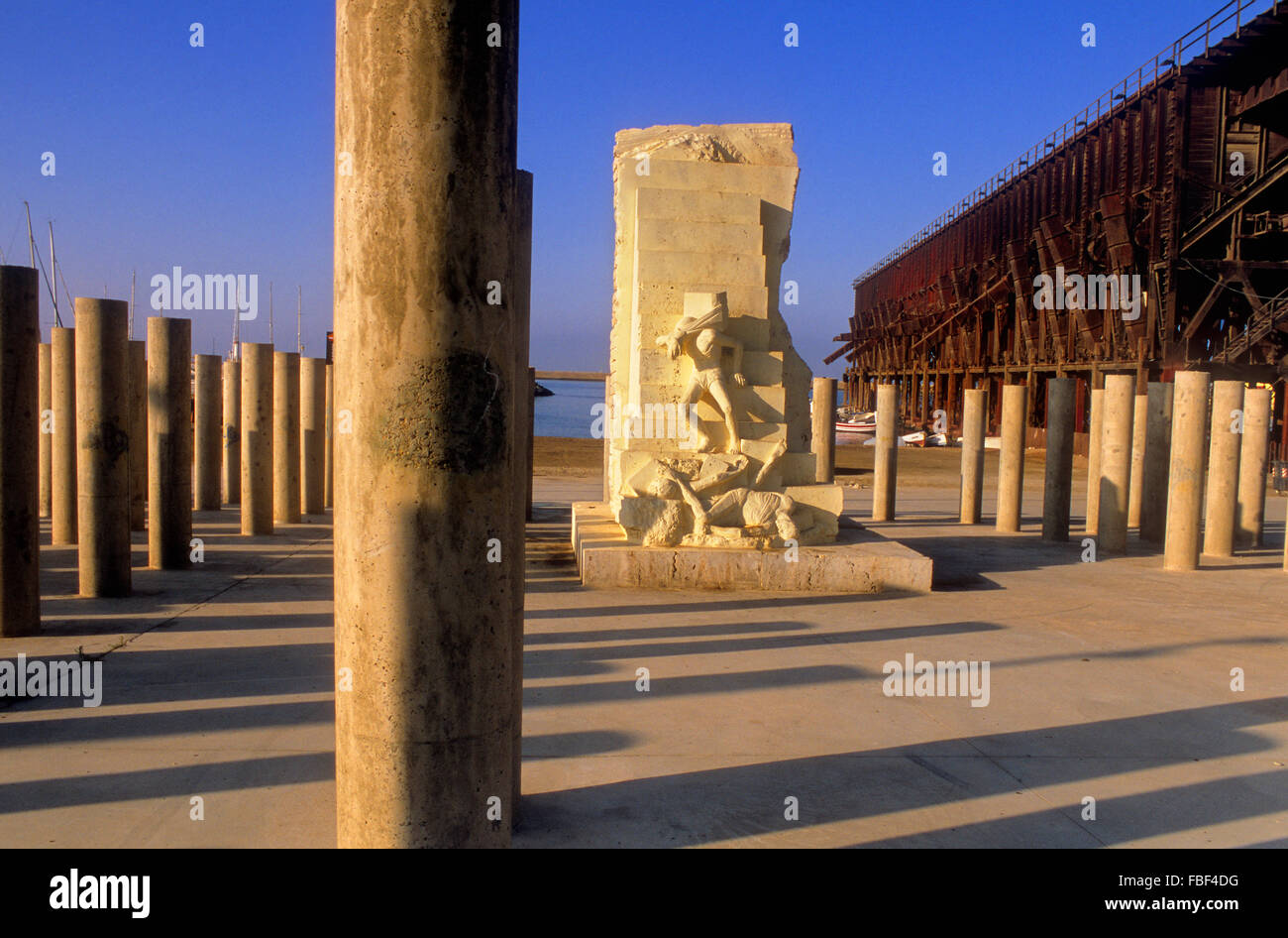 Monumento al 142 vittime dell'Olocausto (Mauthausen). Almeria. In Andalusia, Spagna Foto Stock