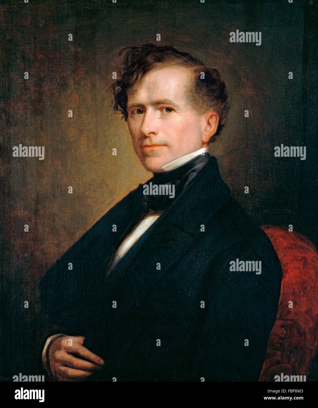 Franklin Pierce. Ritratto del XIV il presidente statunitense George Peter Alexander Healy, 1853 Foto Stock