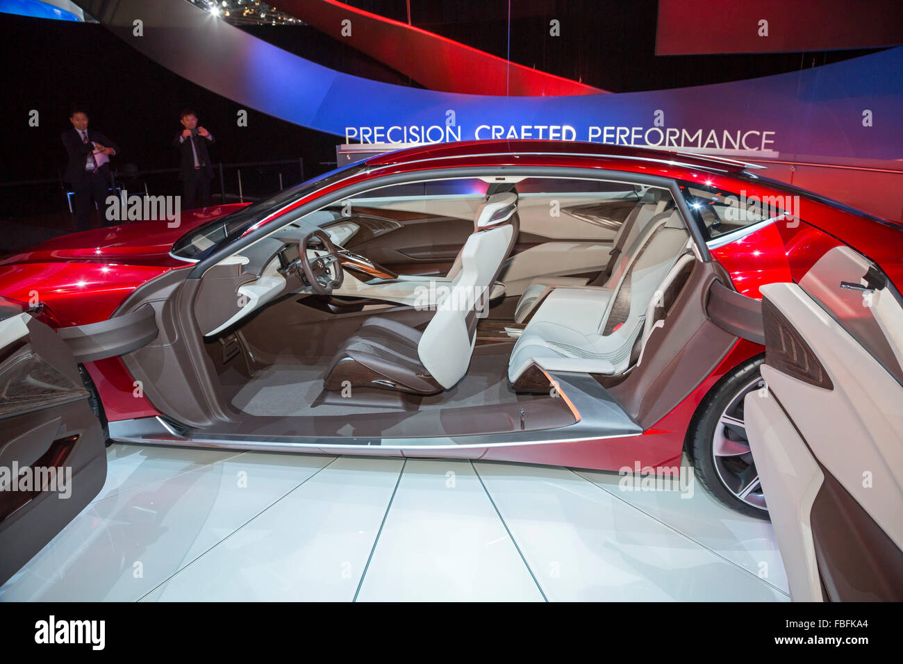 Detroit, Michigan - Acura il concetto di precisione sul display al North American International Auto Show. Foto Stock