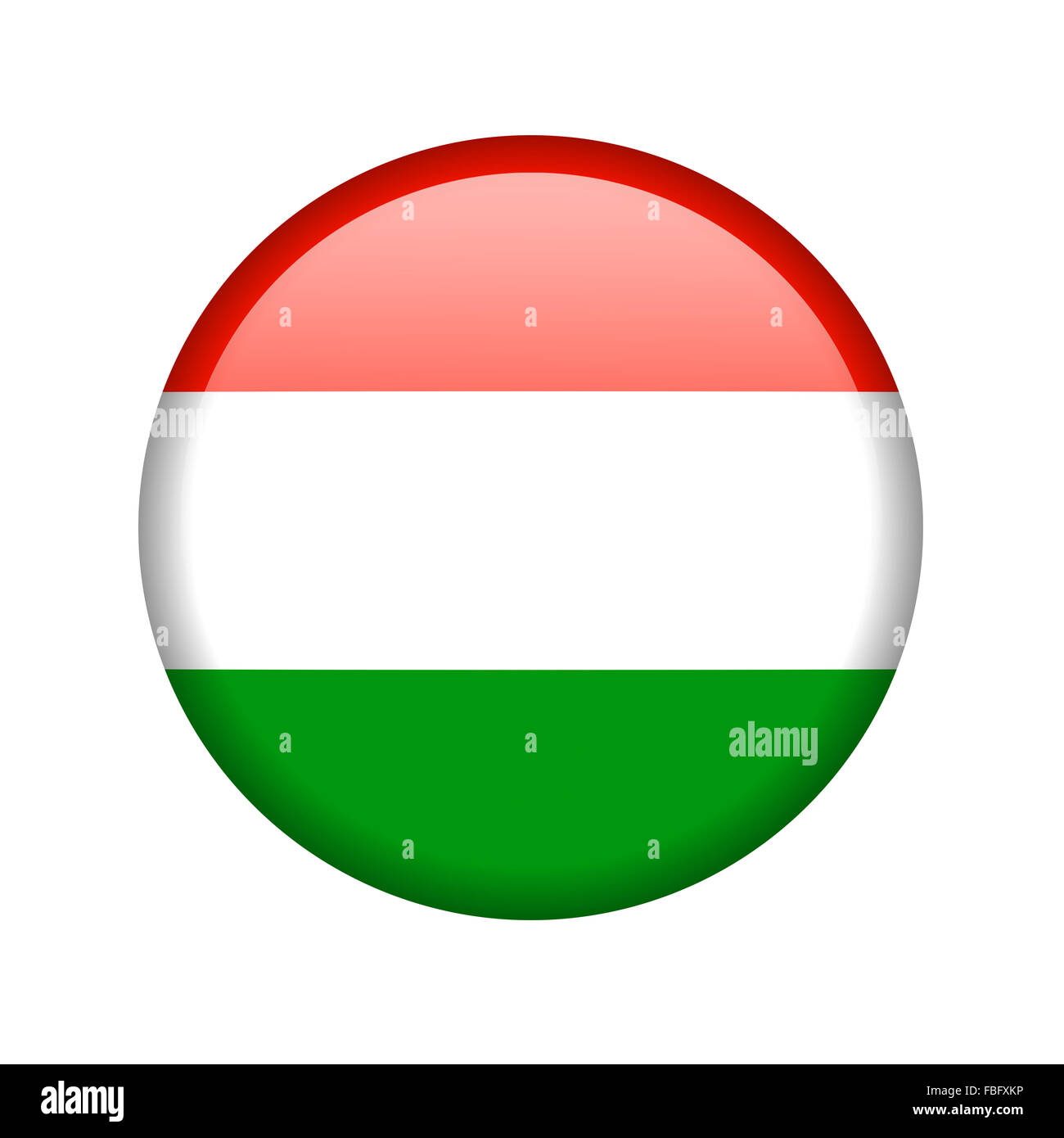 La bandiera ungherese Foto Stock