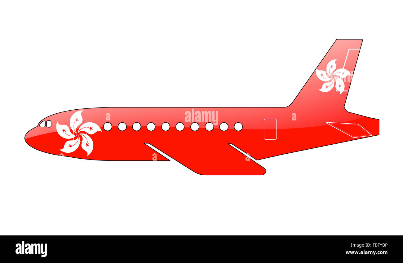 La Hong Kong bandiera Foto Stock