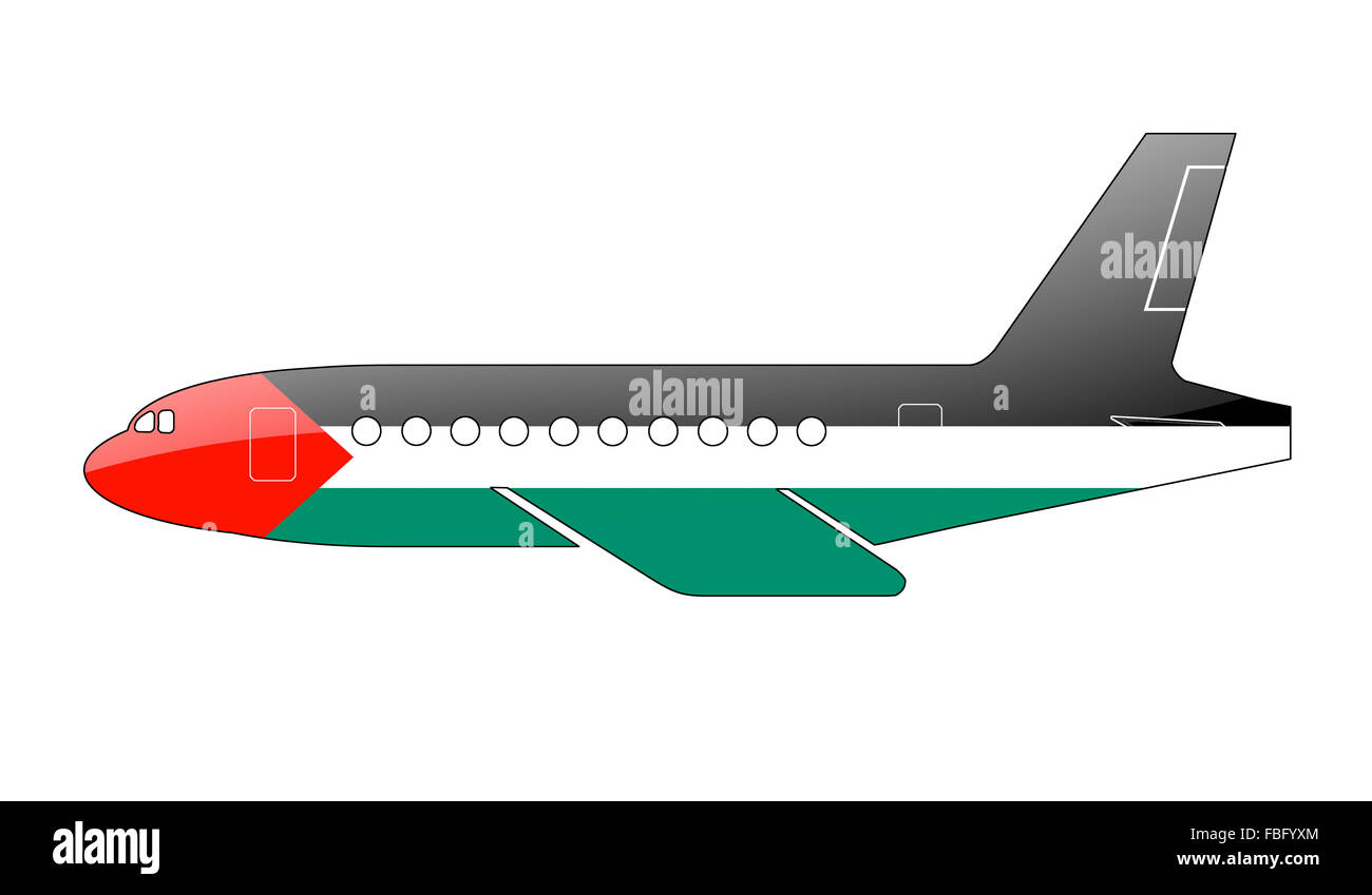 La bandiera palestinese Foto Stock