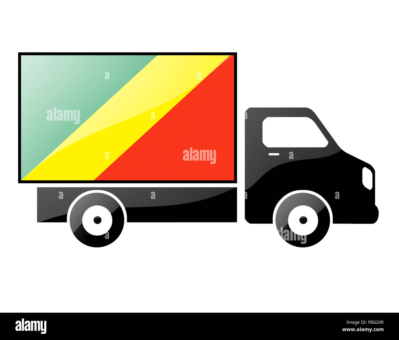 La bandiera del Congo Foto Stock