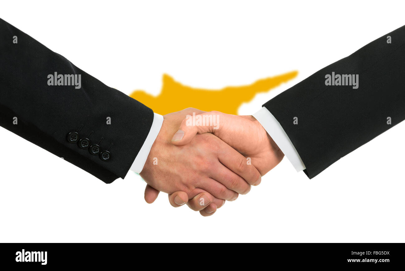 La bandiera cipriota Foto Stock