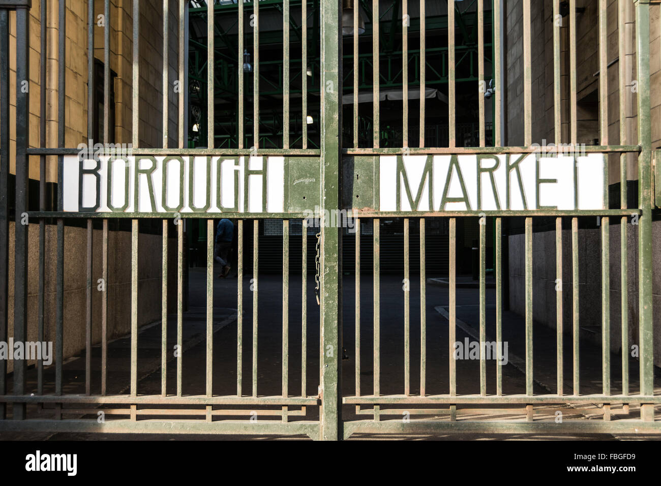 L'ingresso al mercato di Borough su Borough High Street. I record del mercato risalgono all annuncio 1014 Foto Stock