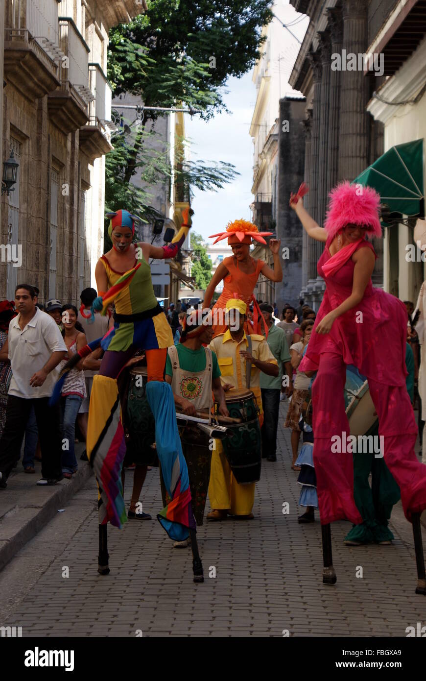 Il Gruppo Carnival, Havana, Cuba Foto Stock