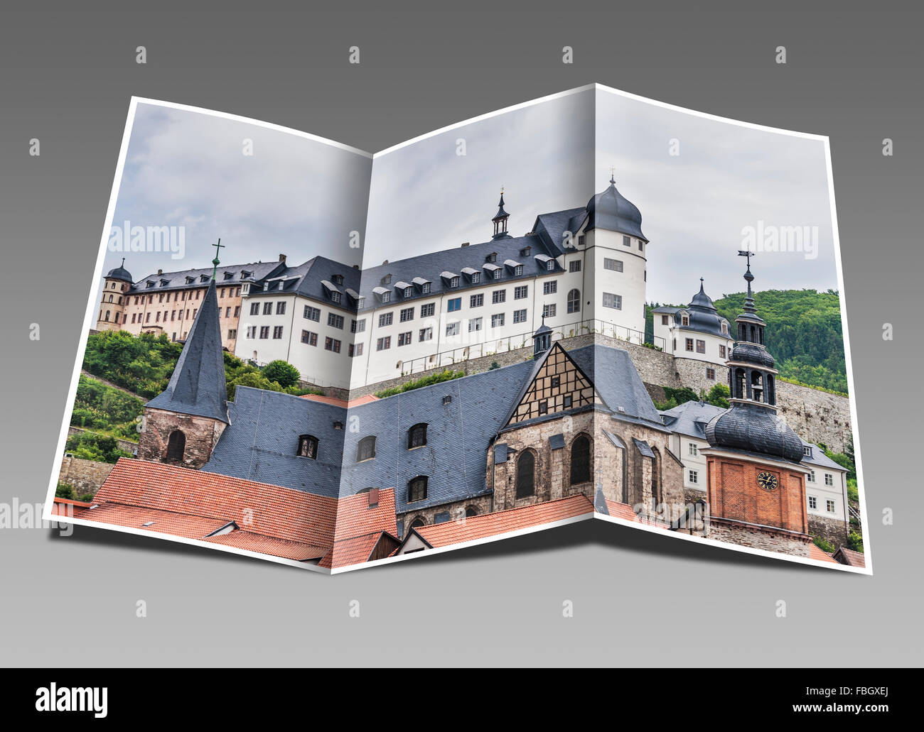 Castello Stolberg/Harz, comune Suedharz, Mansfeld-Suedharz, Sassonia-Anhalt, Germania, Europa Foto Stock