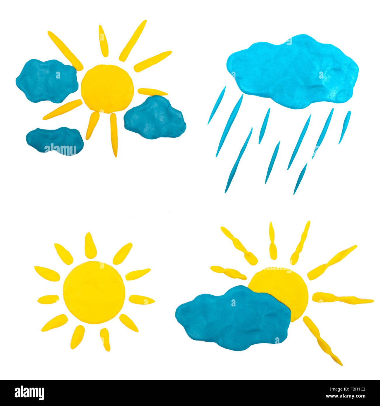 Nuvole e sole Foto Stock