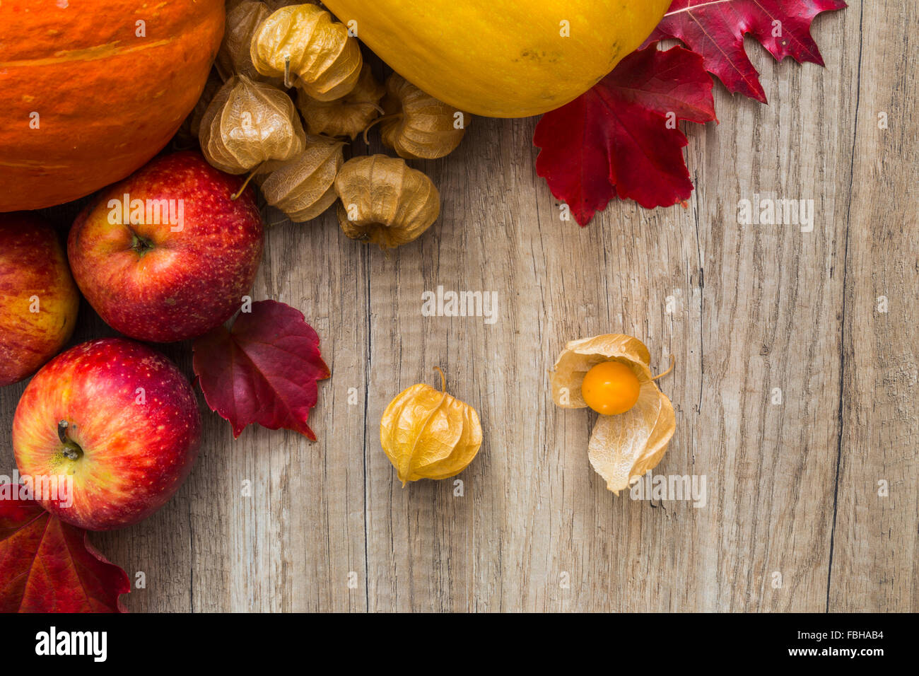 In autunno la frutta e la verdura Foto Stock