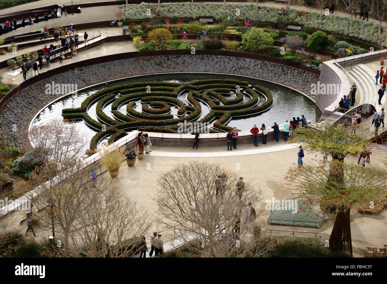 Il Central Garden Getty Center Foto Stock