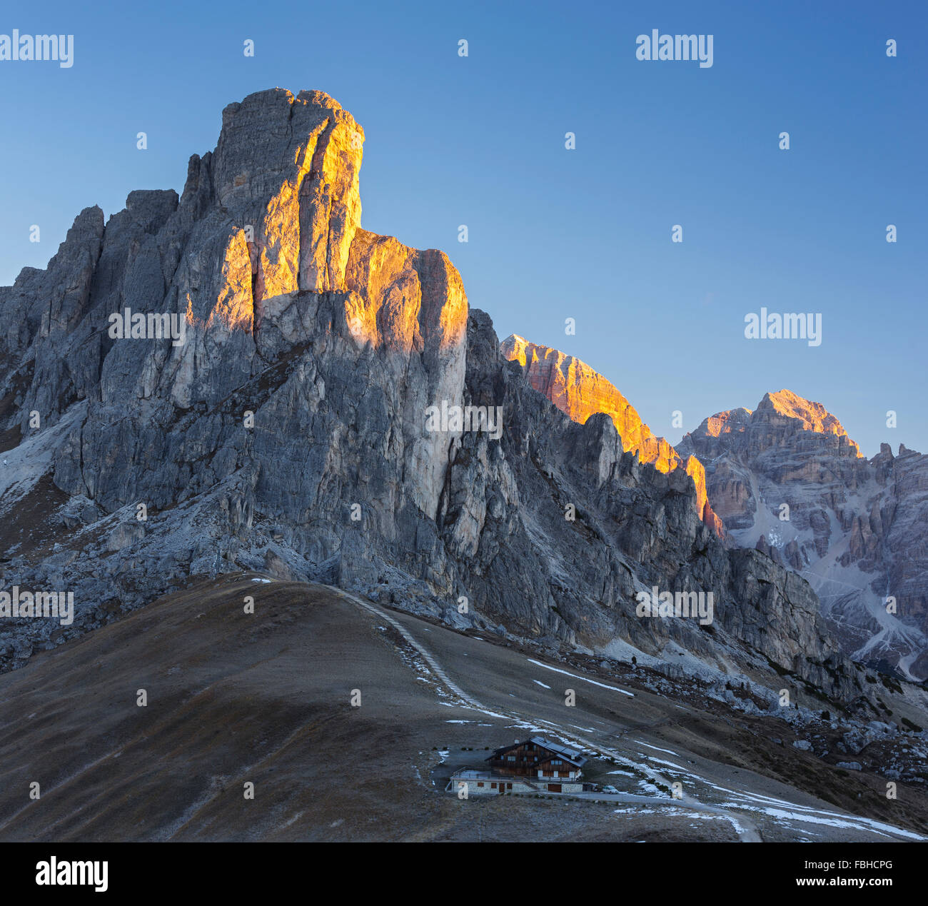 Nuvolau, Passo Giau, Veneto, Dolomiti, Italia Foto Stock