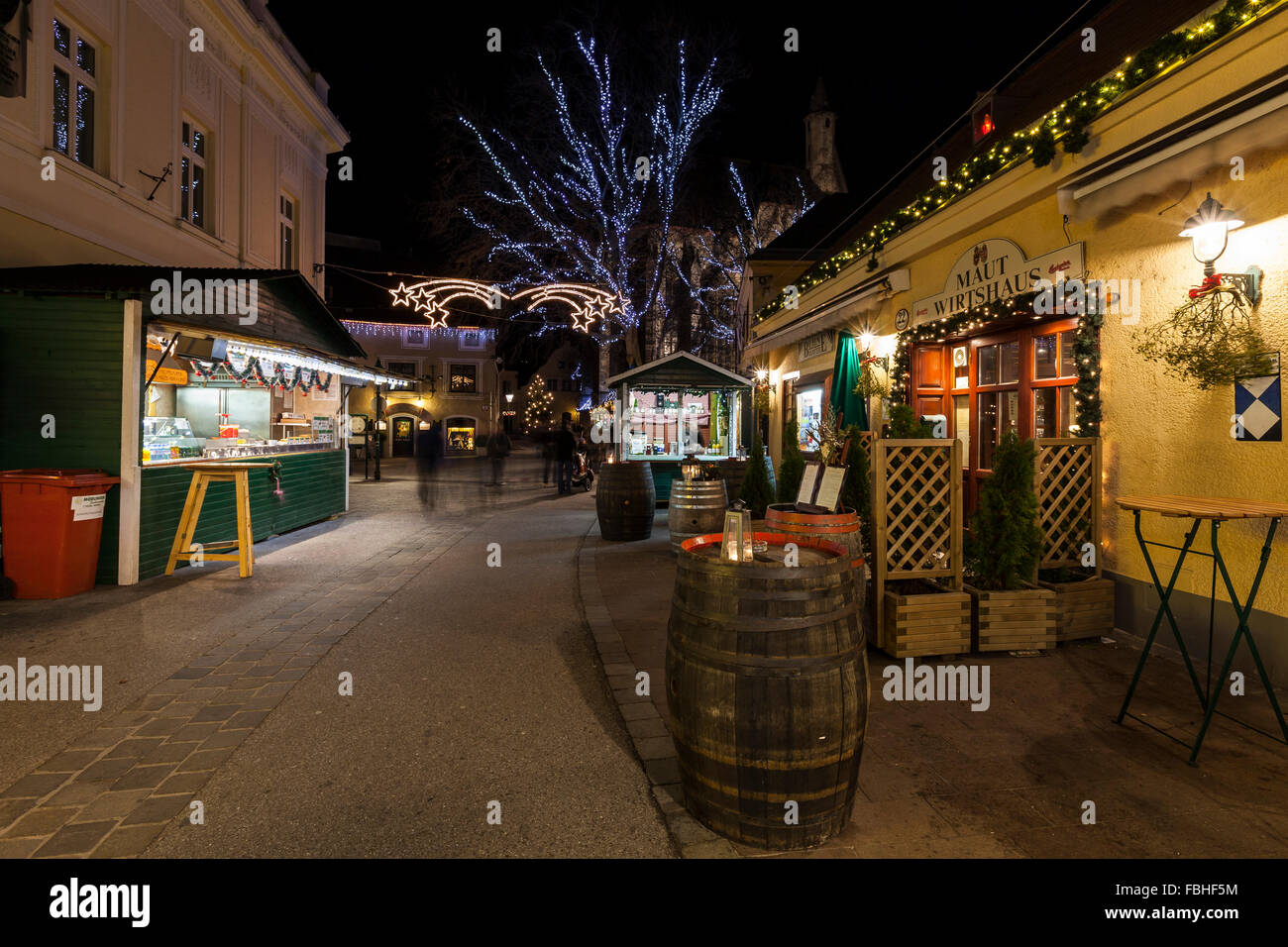 Bassa Austria, Mödling, mercatino di Natale Foto Stock