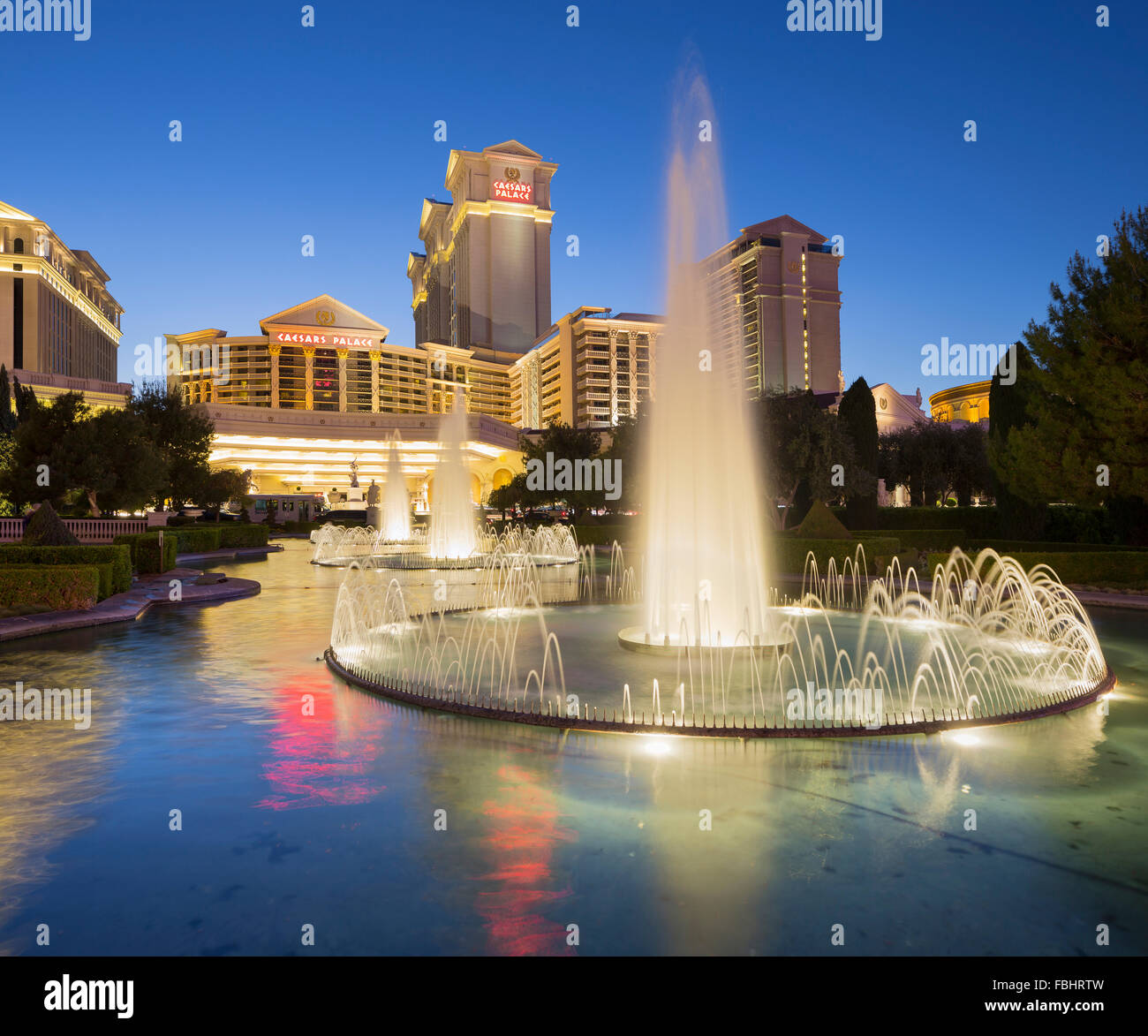 Fontana nella parte anteriore dei Cesari Palace Hotel, striscia, South Las Vegas Boulevard, Las Vegas, Nevada, STATI UNITI D'AMERICA Foto Stock