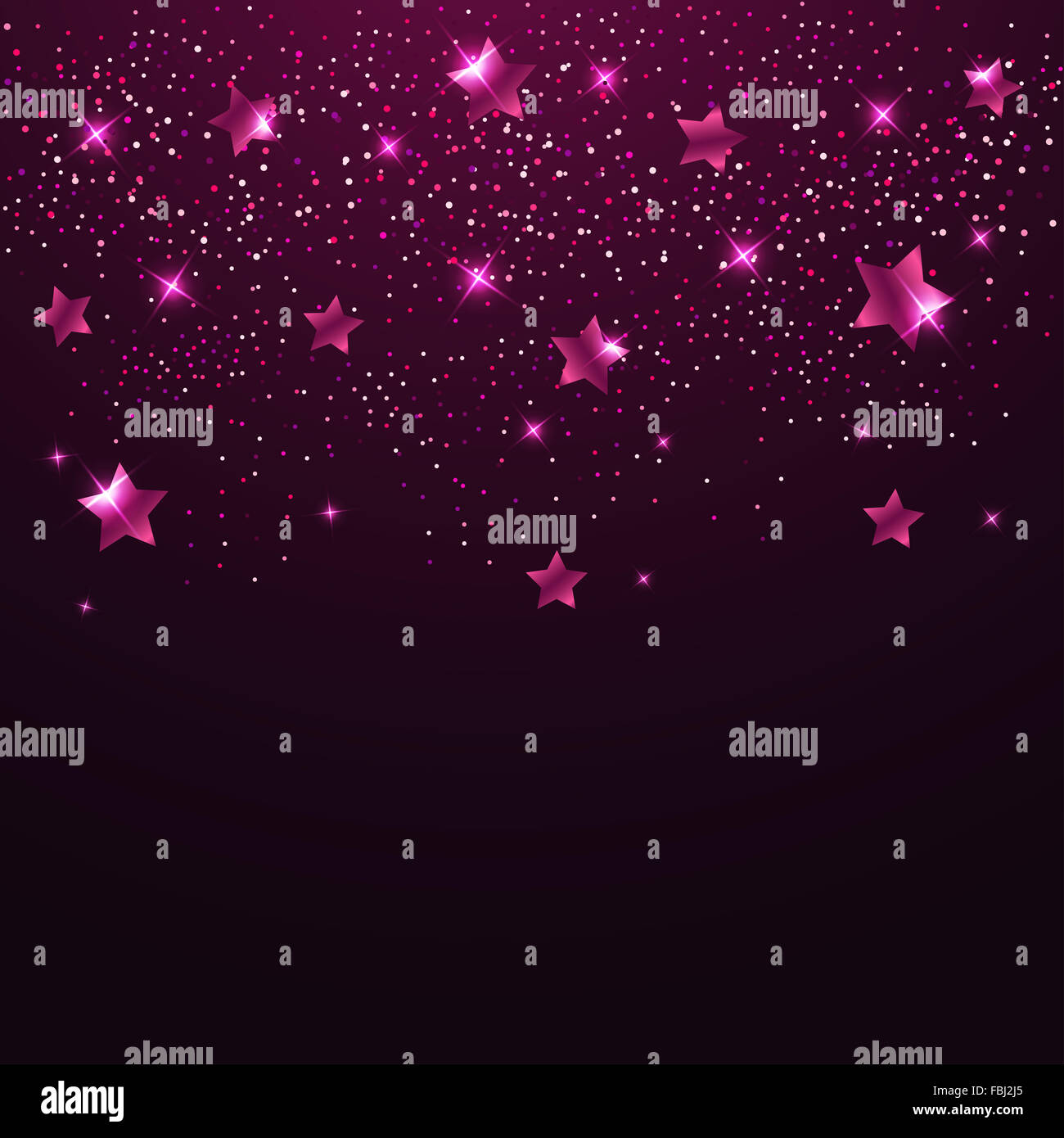 Abstract sfondo rosa con stelle brillanti Foto Stock