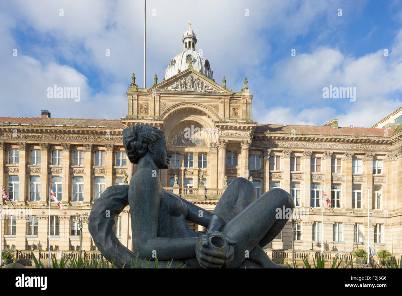 Birmingham City Council House, Victoria Square, Birmingham, Inghilterra, Regno Unito Foto Stock