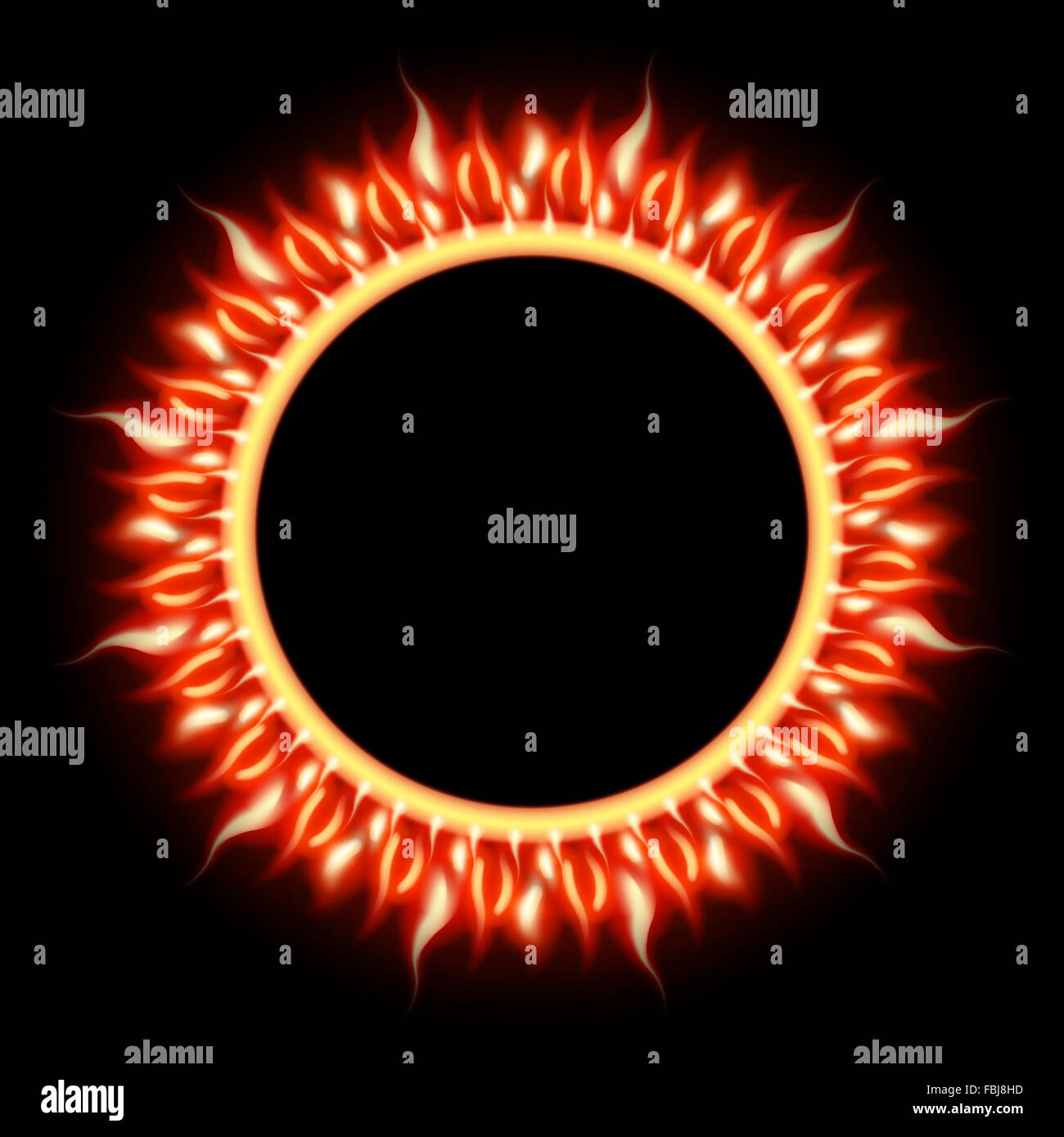 Eclissi solare modello Foto Stock