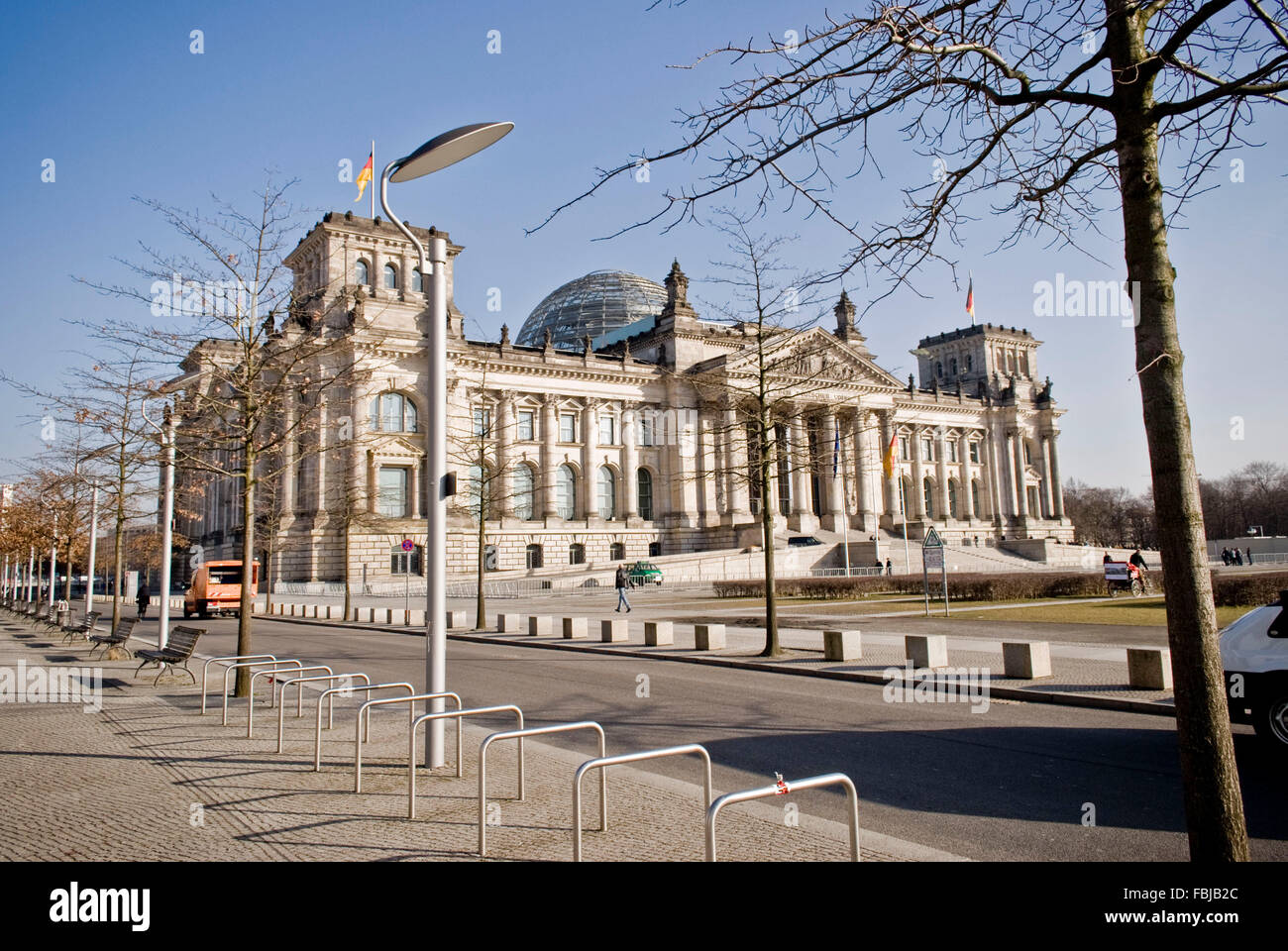 Edificio del Reichstag Tiergarten di Berlino Foto Stock