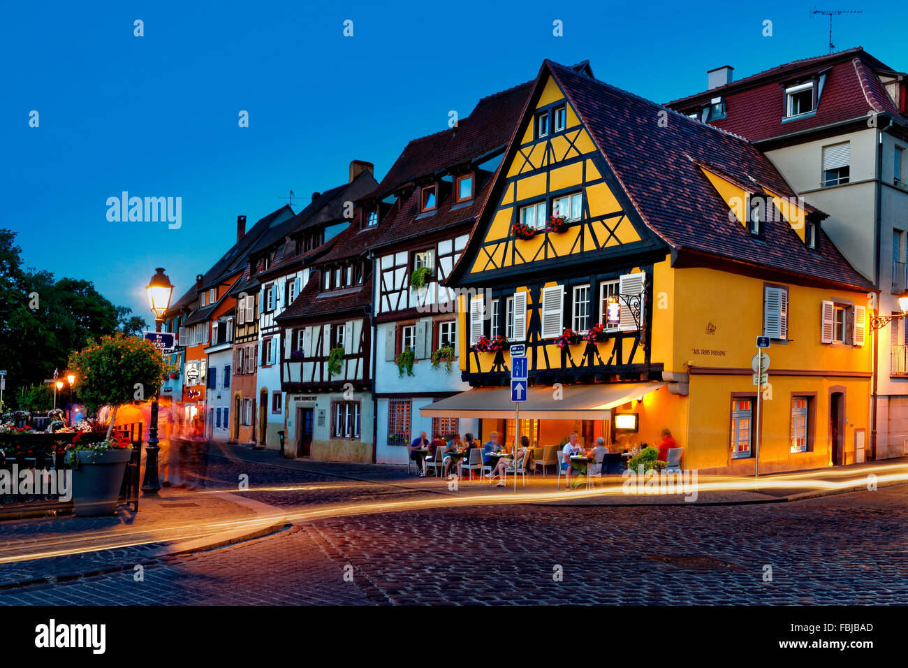 School Road a Mulhouse, Francia Foto Stock