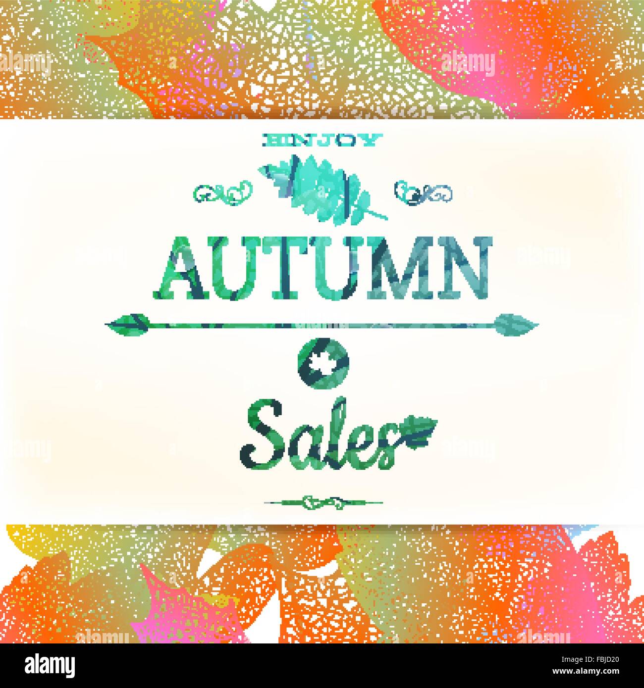 Vendita autunnale. EPS 10 Illustrazione Vettoriale