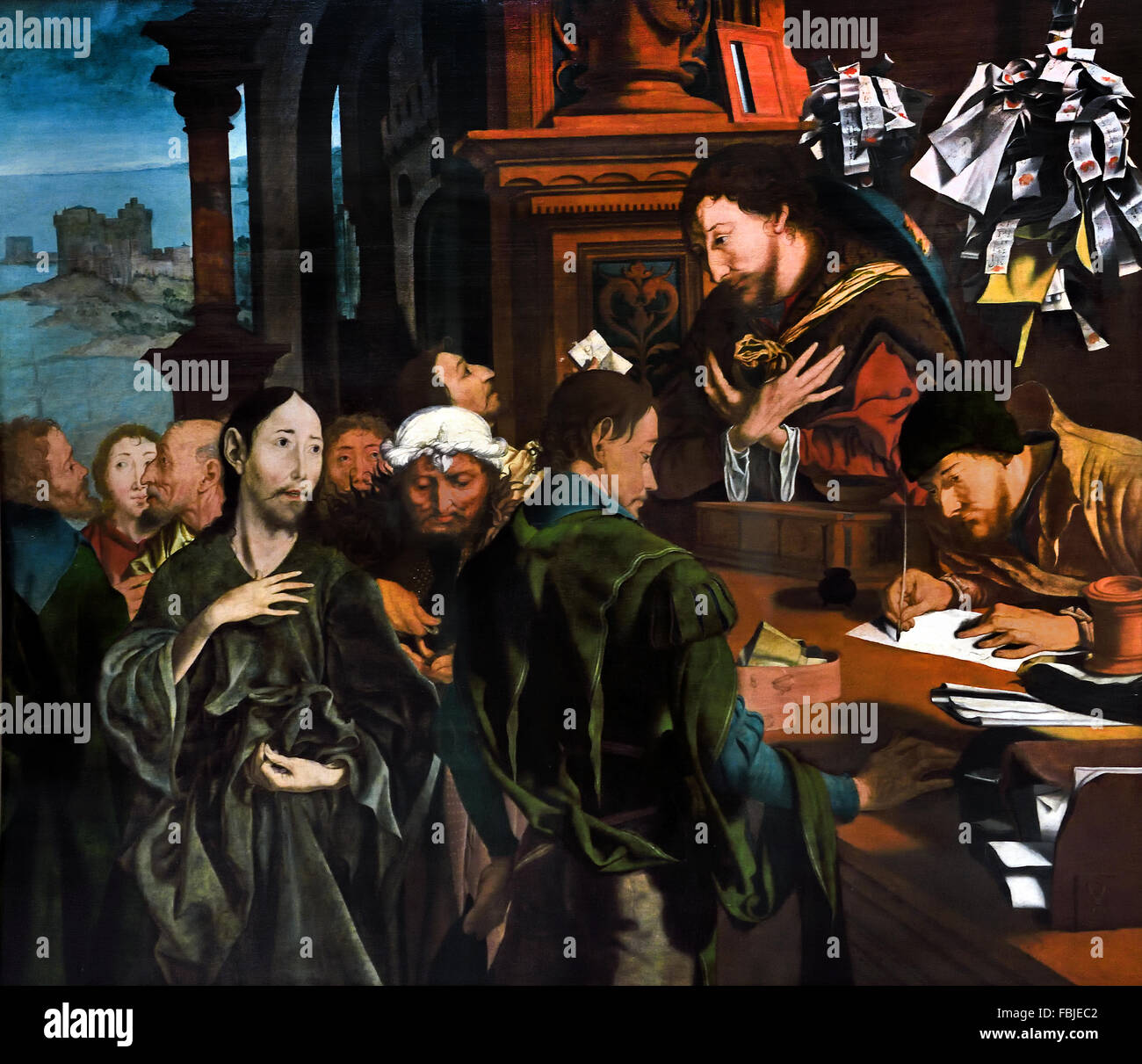 La conversione di san Matteo 1536 Marinus van Reymerswale - Reimerswaal 1490 - 1567 Paesi Bassi Paesi Bassi Foto Stock