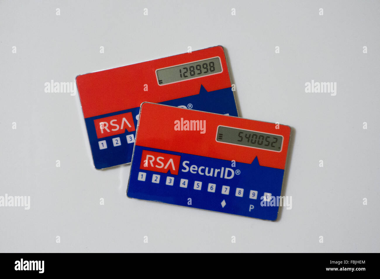 RSA SecureID secure token VPN accesso per ufficio Foto Stock