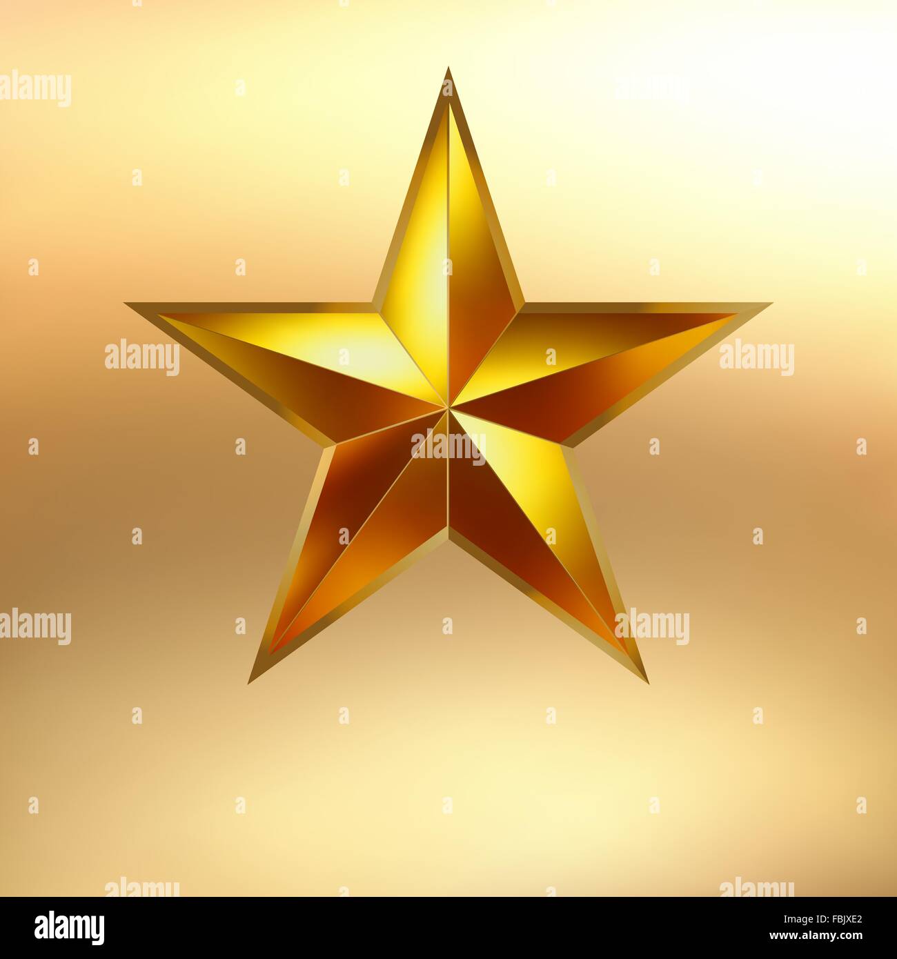 Illustrazione di una stella d'oro dello sfondo. EPS 8 Illustrazione Vettoriale