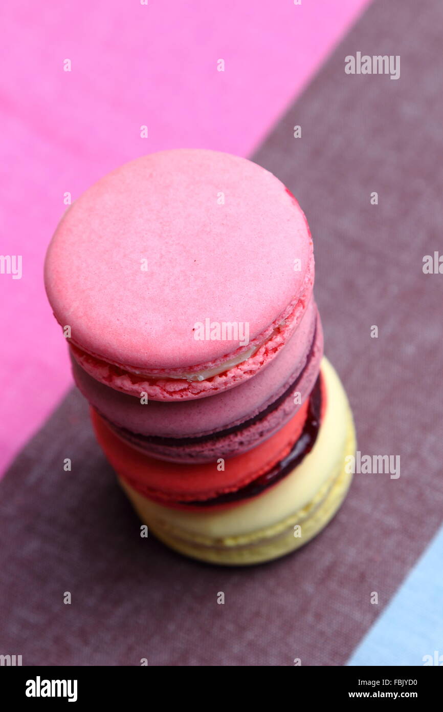 Stile parigino macaron Foto Stock