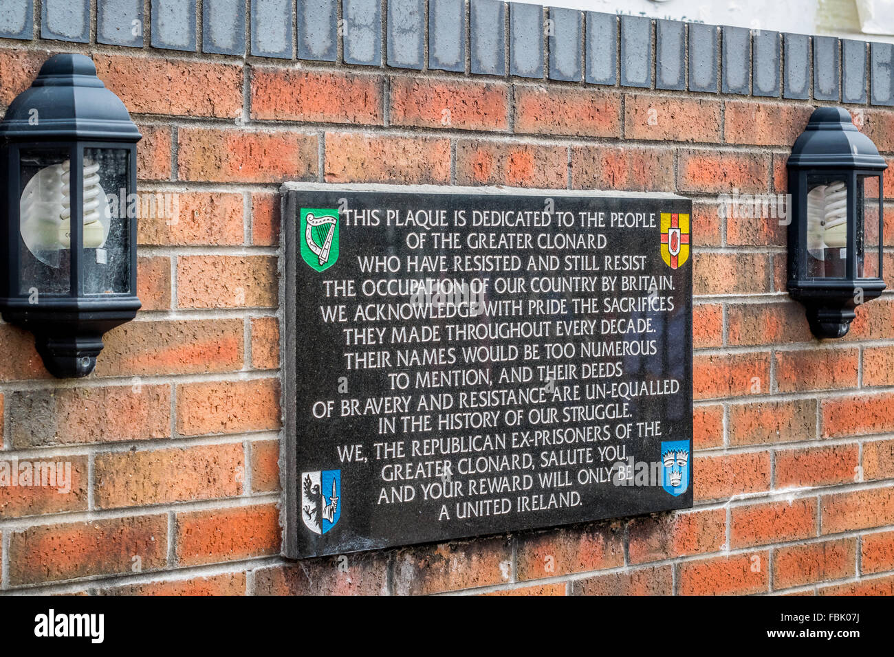 Un repubblicano irlandese plot commemorativa dedicata a quelli nell'area di Clonard che hanno combattuto nei guai. Foto Stock