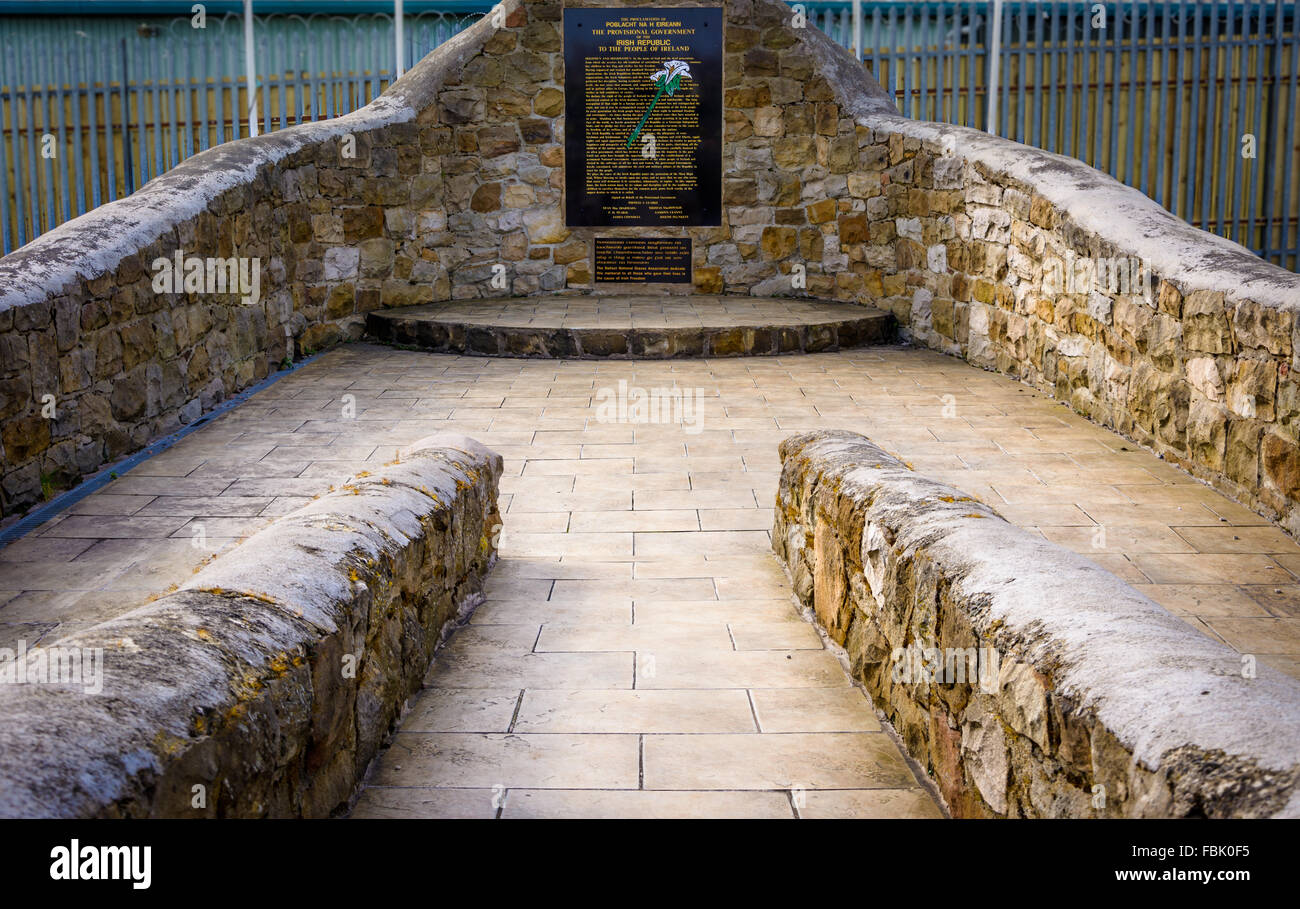 Il repubblicano irlandese memorial trama nel cimitero di Milltown West Belfast Foto Stock
