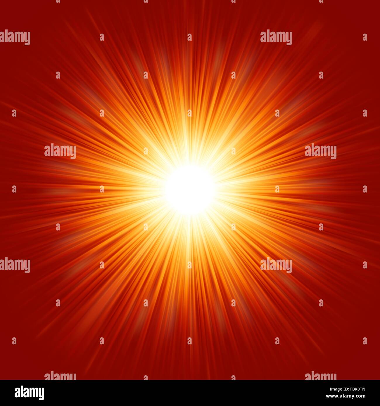 Star burst del giallo e del rosso fuoco. EPS 8 Illustrazione Vettoriale