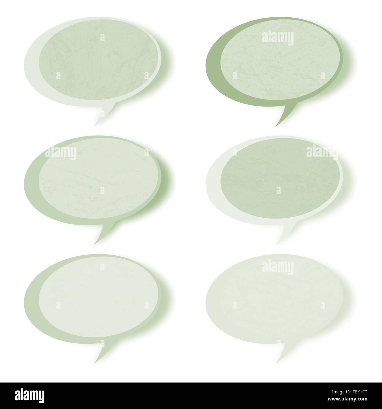 Discorso retrò set bolle con copia spazio. EPS 8 Illustrazione Vettoriale